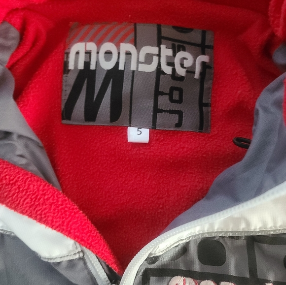 Monster Kids Autumn Coat Size 5 - Picture 2 of 7